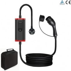 "Solid" Mobiele EV thuislader - 1 fase - 3.6kW - 16A - Stopcontact - Type 2 - Incl. opbergtas - Geschikt voor elektrische auto's en plug-in hybrides (EVC-P01-S3.6-5M)