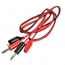 RJ11 Male to 2*Alligator Clips Test Cord, 1.5M (RJ11-AGC-01)