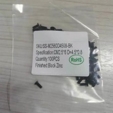 Notebook Computer Repair Screw Thin Flat Wafer Head Cross Black Zinc CM2.5*6 D=4.5*0.8 100pcs/set (SS-M2560D4508-BK) Notebook Computer Repair Screw Thin Flat Wafer Head Cross Black Zinc CM2.5*6 D=4.5*0.8 100pcs/set (SS-M2560D4508-BK)