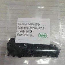Notebook Computer Repair Screw Thin Flat Wafer Head Cross Black Zinc CM3*4 D=5.0*0.8 100pcs/set (SS-M3040D5008-BK) Notebook Computer Repair Screw Thin Flat Wafer Head Cross Black Zinc CM3*4 D=5.0*0.8 100pcs/set (SS-M3040D5008-BK)