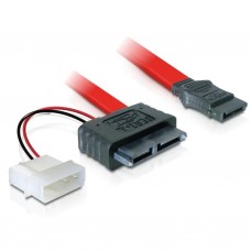 SATA met Molex voeding naar Slimline SATA Kabel (STS4P01)