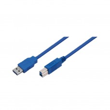 USB 3.0 A Male to B Male, blue, 3M, CU0046 (USB3AM-BM-3MBU)