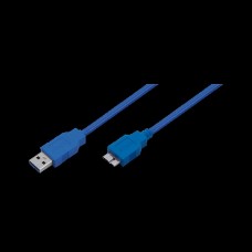 USB 3.0 A Male to Micro USB B Male, blue, 3M, CU0050 (USB3AM-MCBM-3BU)