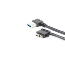 Right Angle USB 3.0 to Right Angle Micro USB B 3.0 Converter Cable,27CM (USB3RA-MUSBB3RA-M-M)