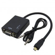 Micro HDMI naar VGA+Audio signaalomvormer (mini), HV07 (VID-HV07-MCHDMI2VA)
